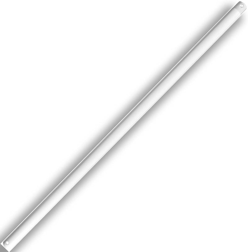 FEHEED 36 Inch Ceiling Fan Downrod Threaded, 1 Inch Outer Diameter Matte White Ceiling Fan Extension Rod (With Threads),Down Rods Compatible With Most Ceiling Fans,Easy Installation - Image 1